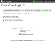 Tablet Screenshot of cedarconsulting.net